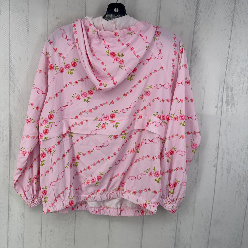 S flo print pullover windbreaker