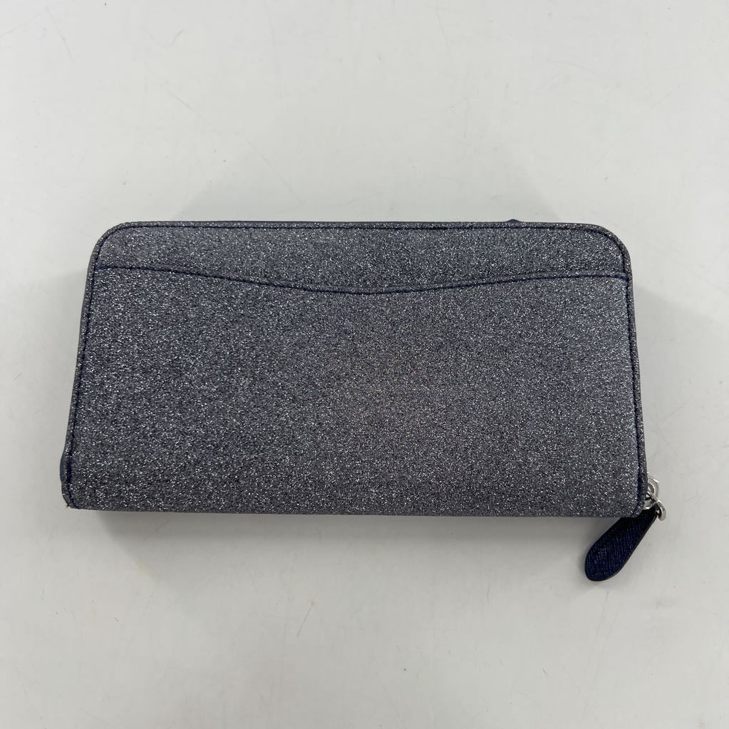 glitter zip-around wallet