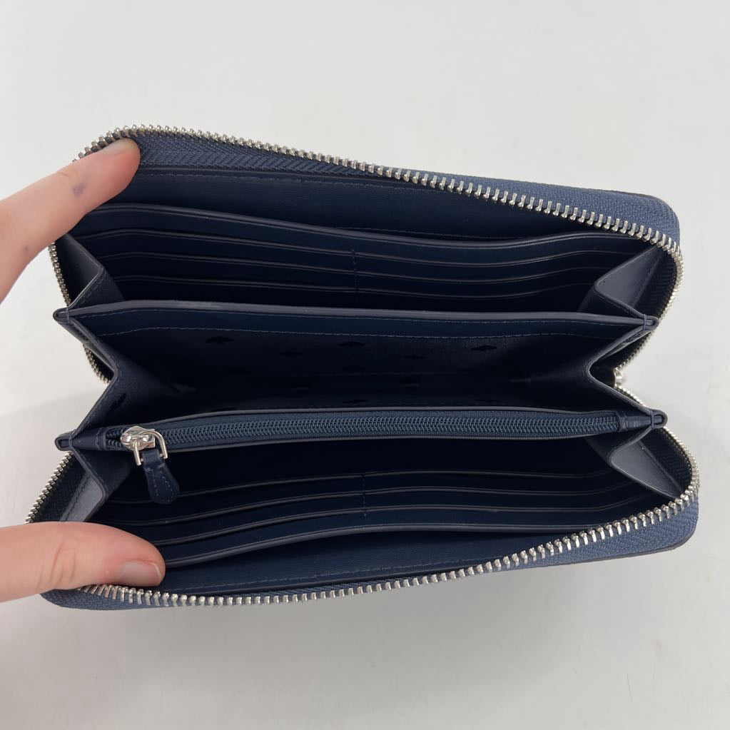 glitter zip-around wallet