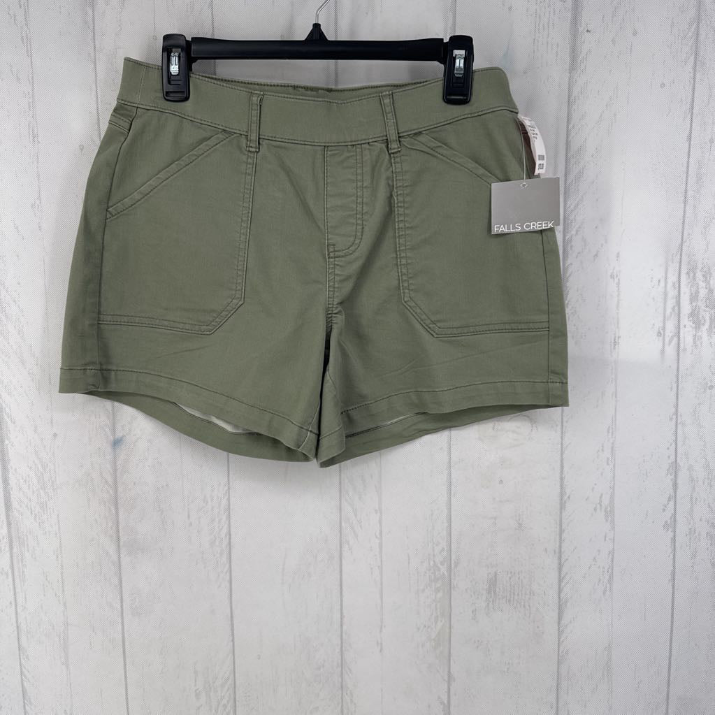 S pull-on twill shorts