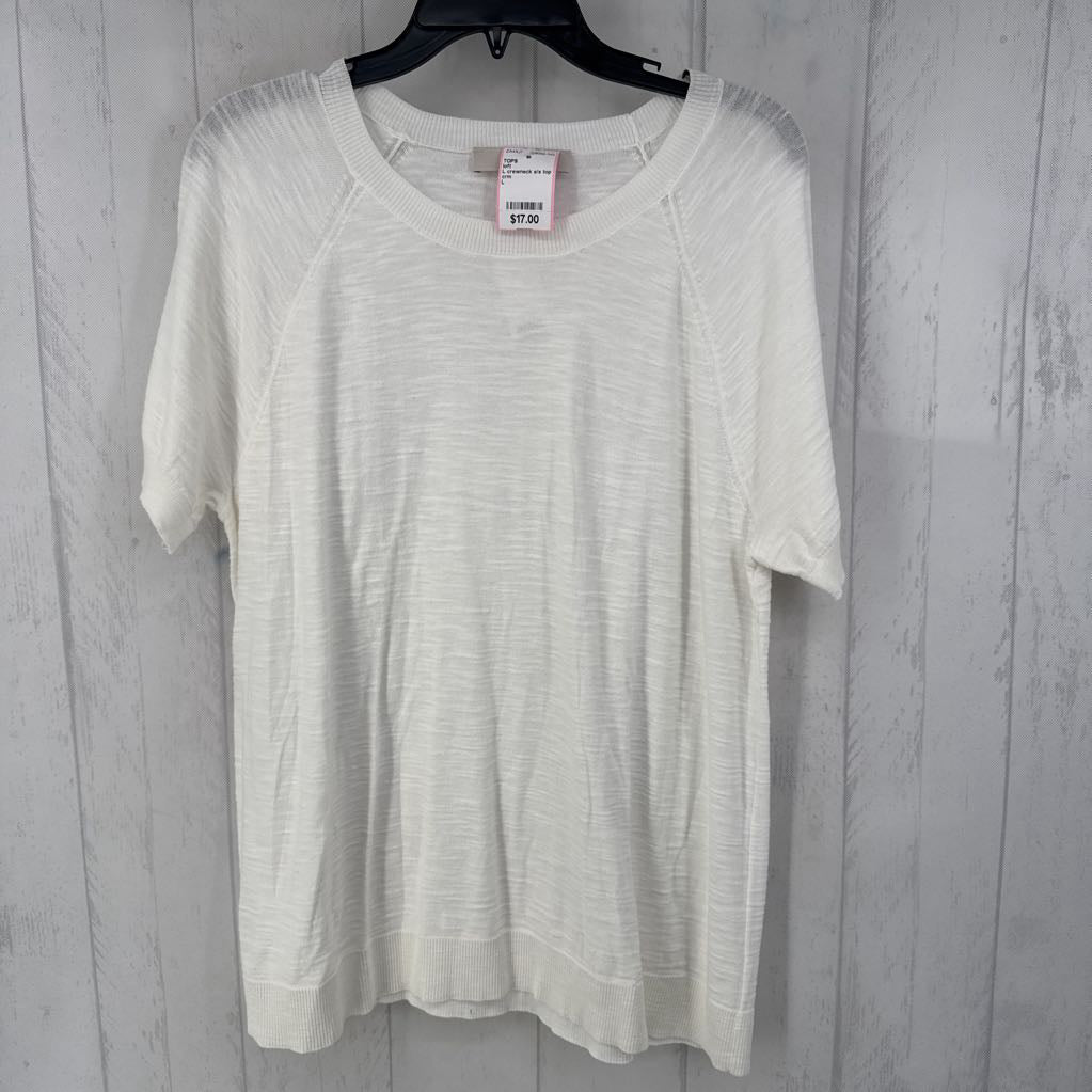 L crewneck s/s top