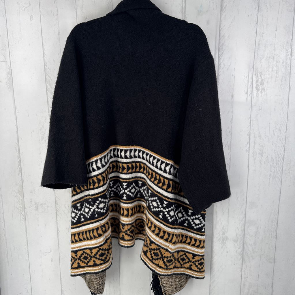 XS/S fringe blanket cardi