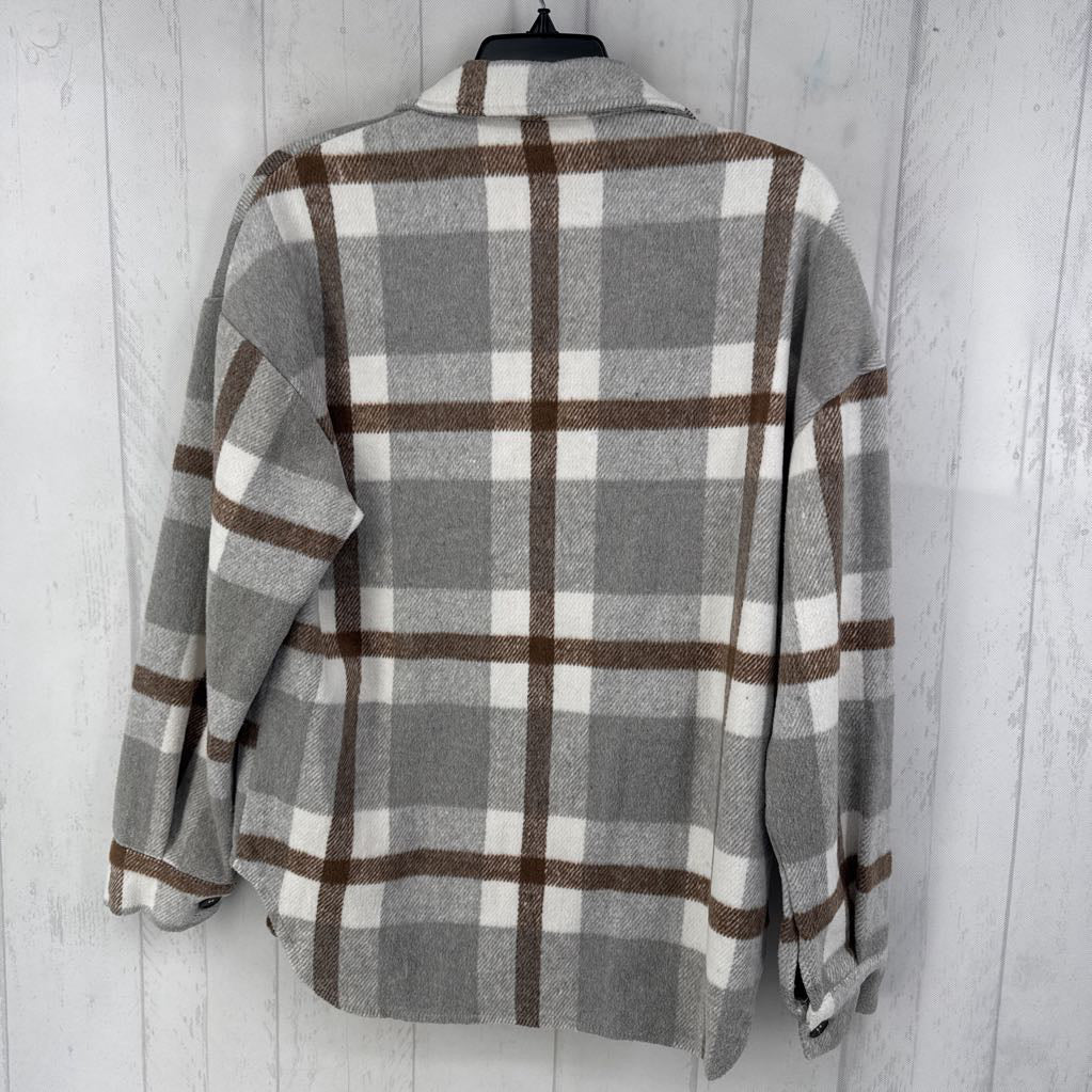 S plaid shacket