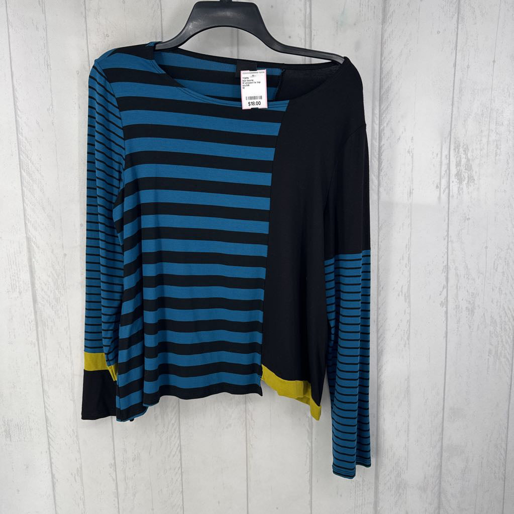 M striped l/s top