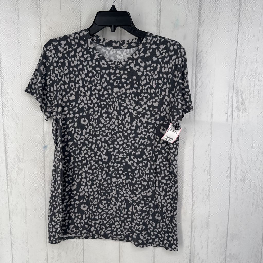 M animal print s/s top