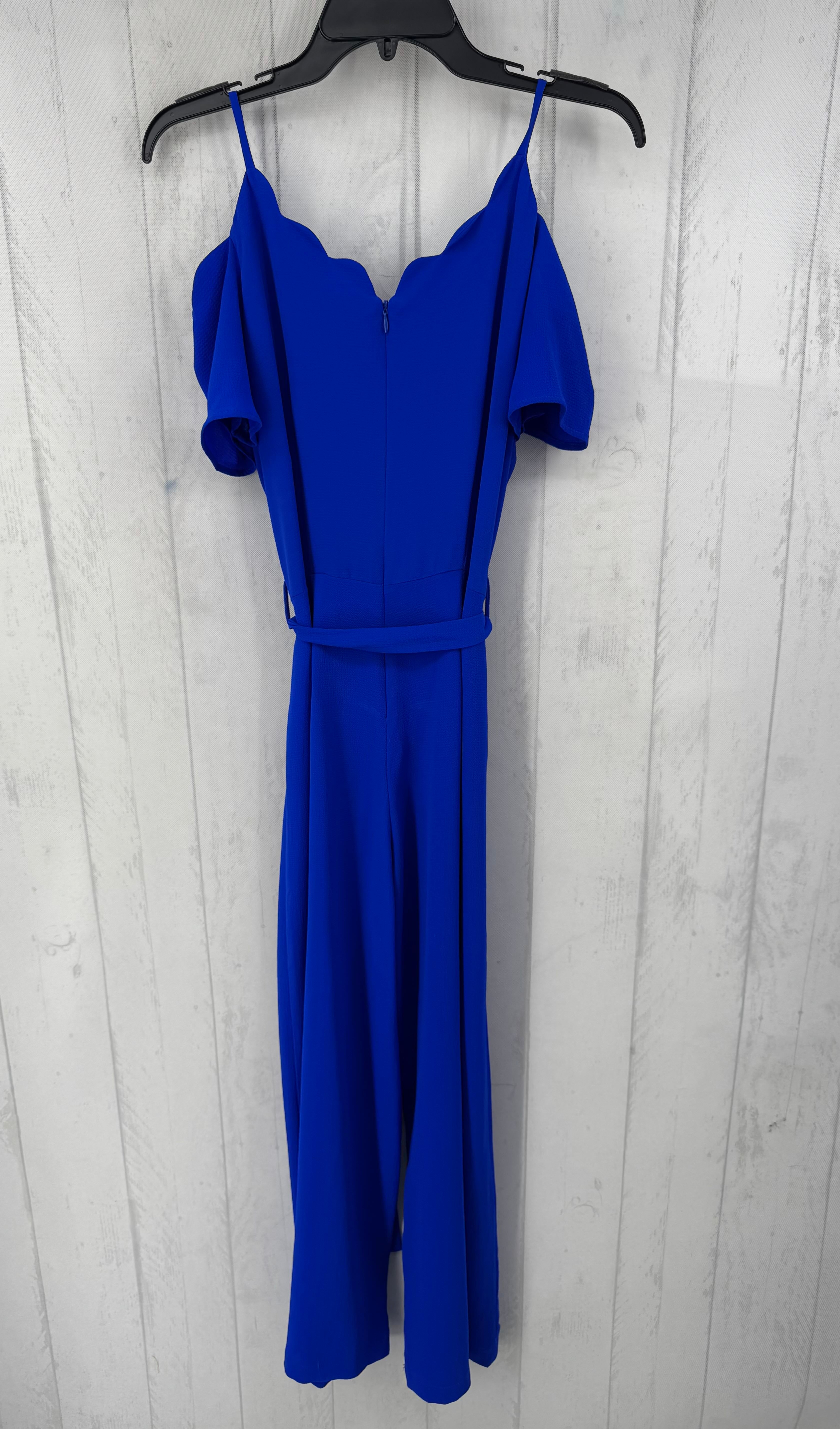 L scalloped s/s jumpsuit