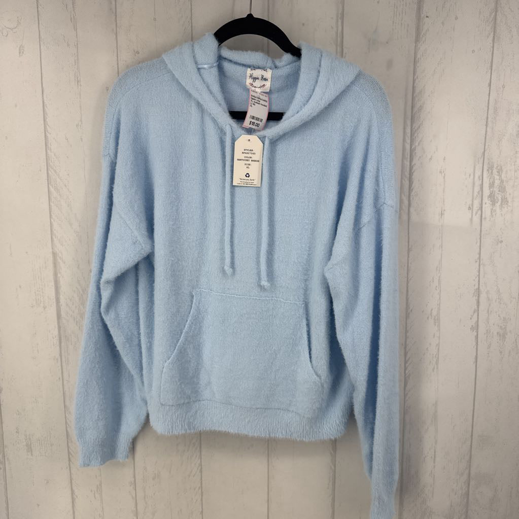 XL eyelash hooded sweater