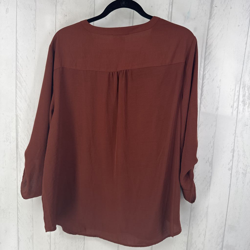 XXLtab slv v-neck top