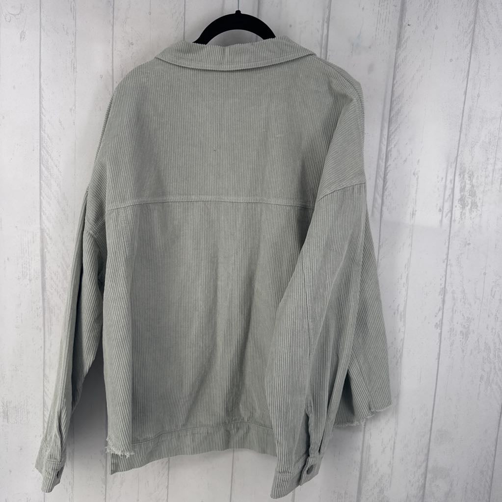2xl l/s corduroy shacket
