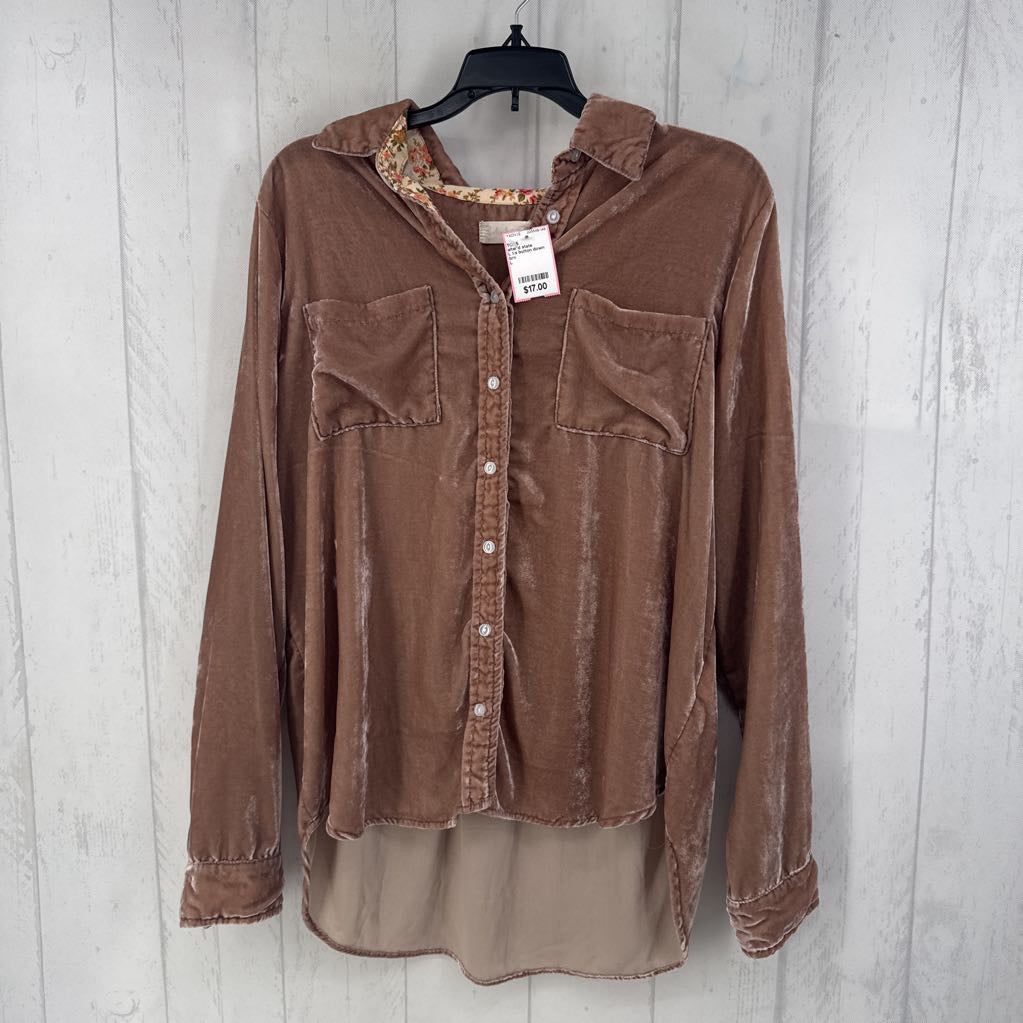 L l/s button down shirt