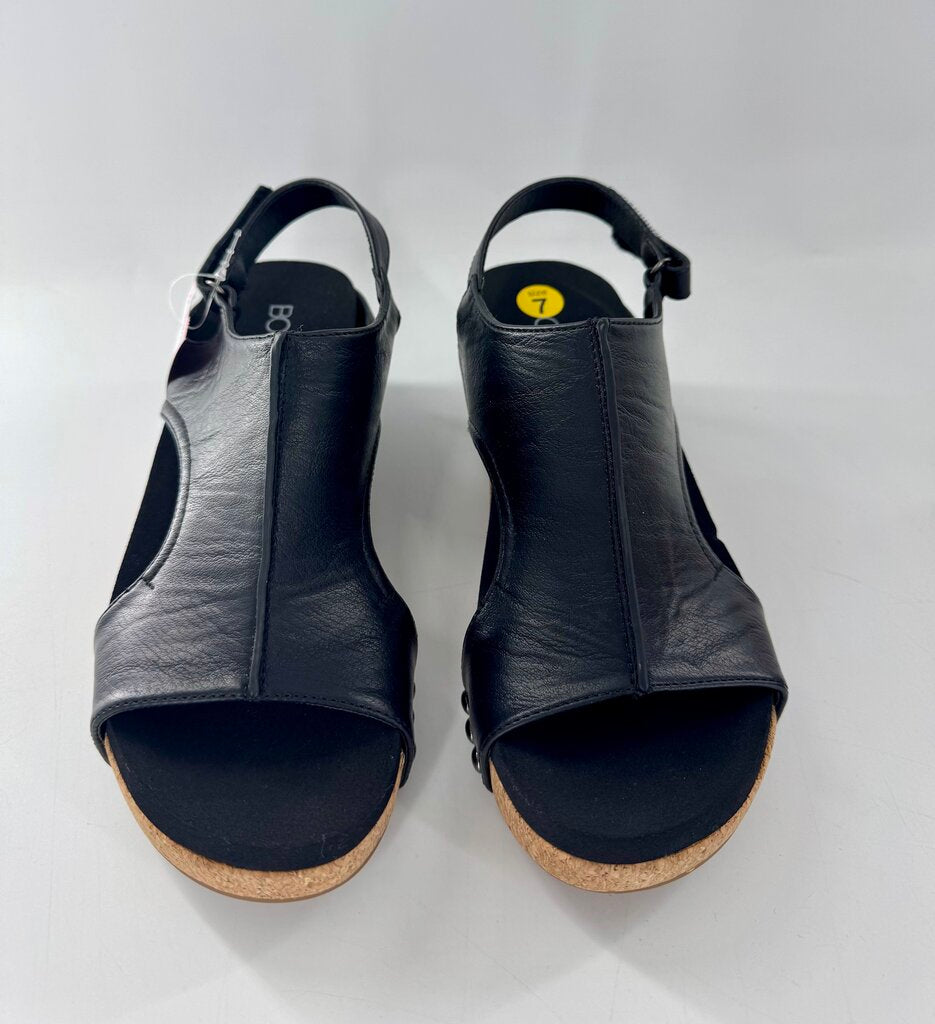 7 cork wedge heel sandal