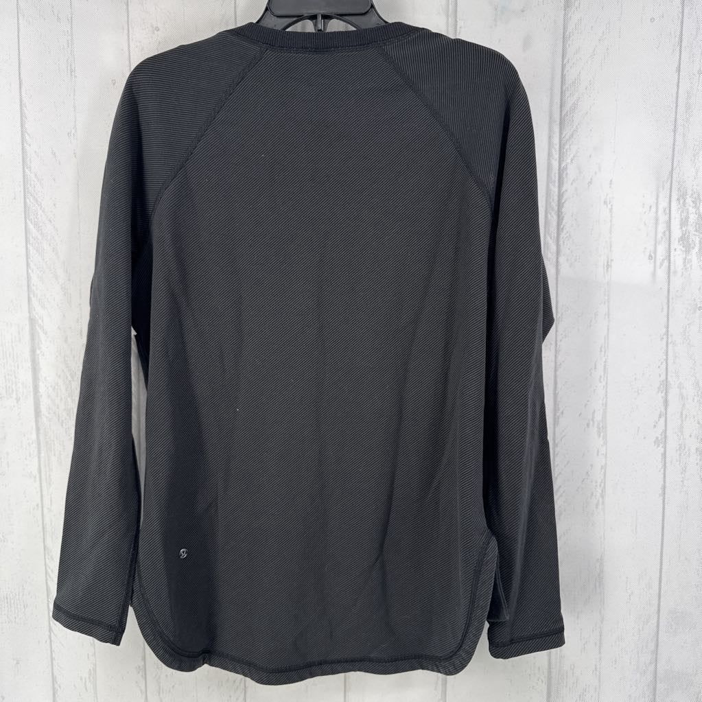 6 ribbed v-neck l/s top