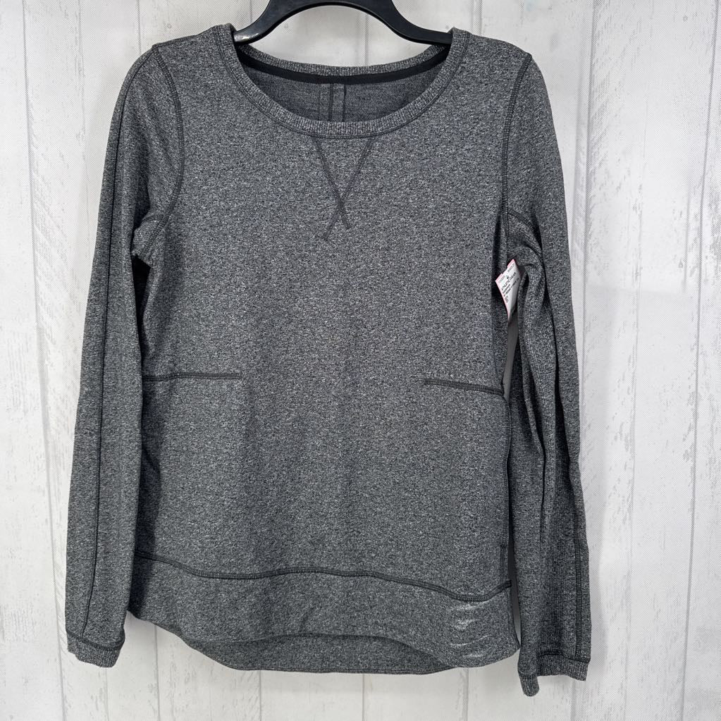 6 ribbed v-neck l/s top