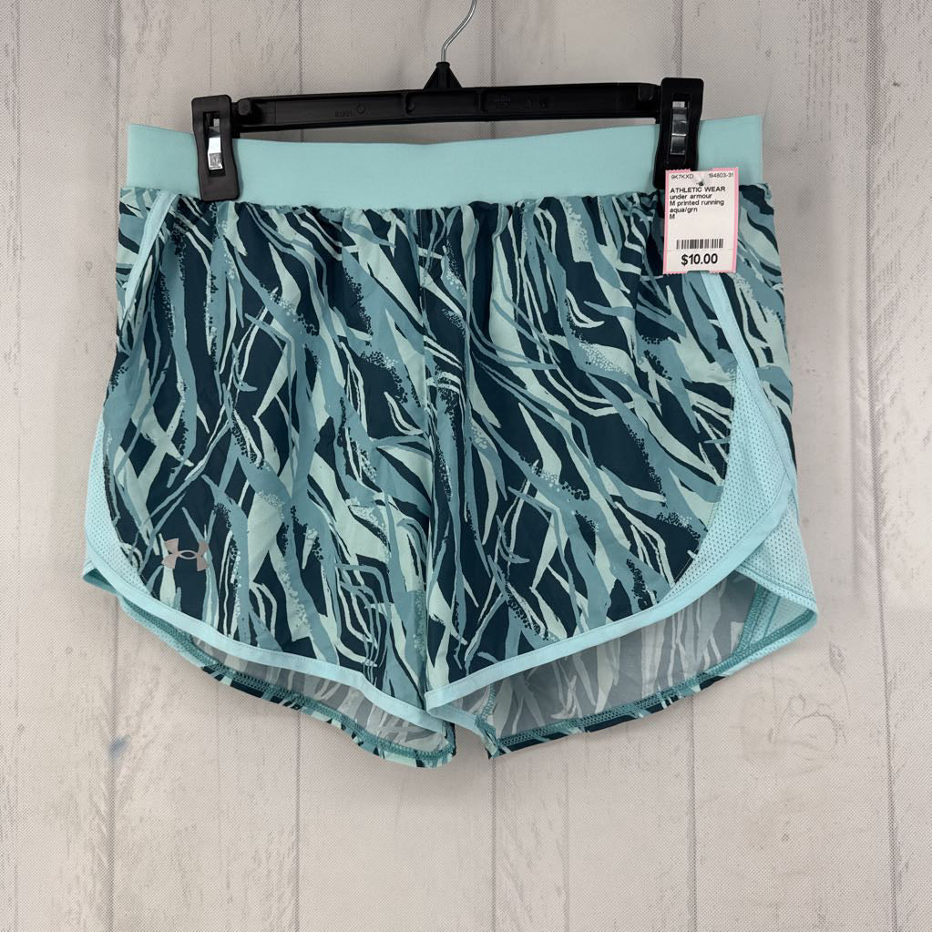 M printed running shorts