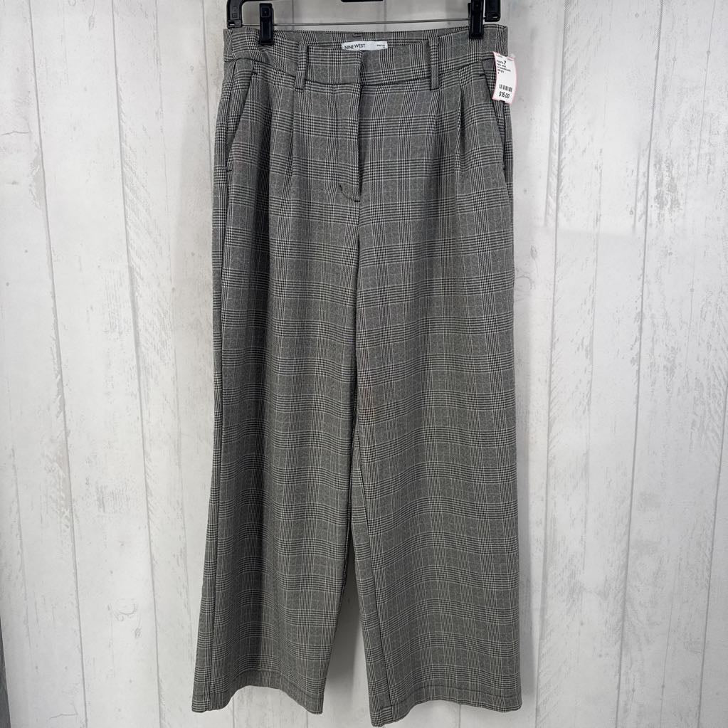 4 houndstooth wide leg pant