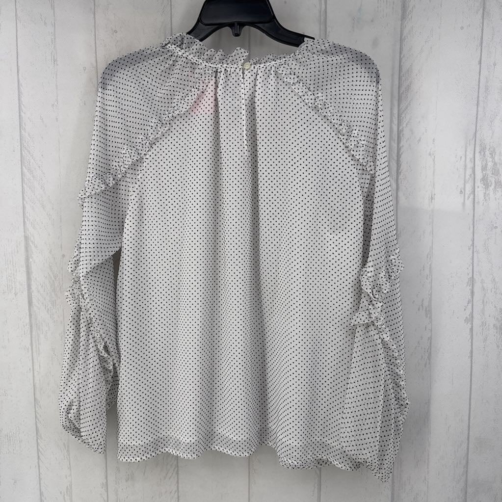 M polka dot l/s top