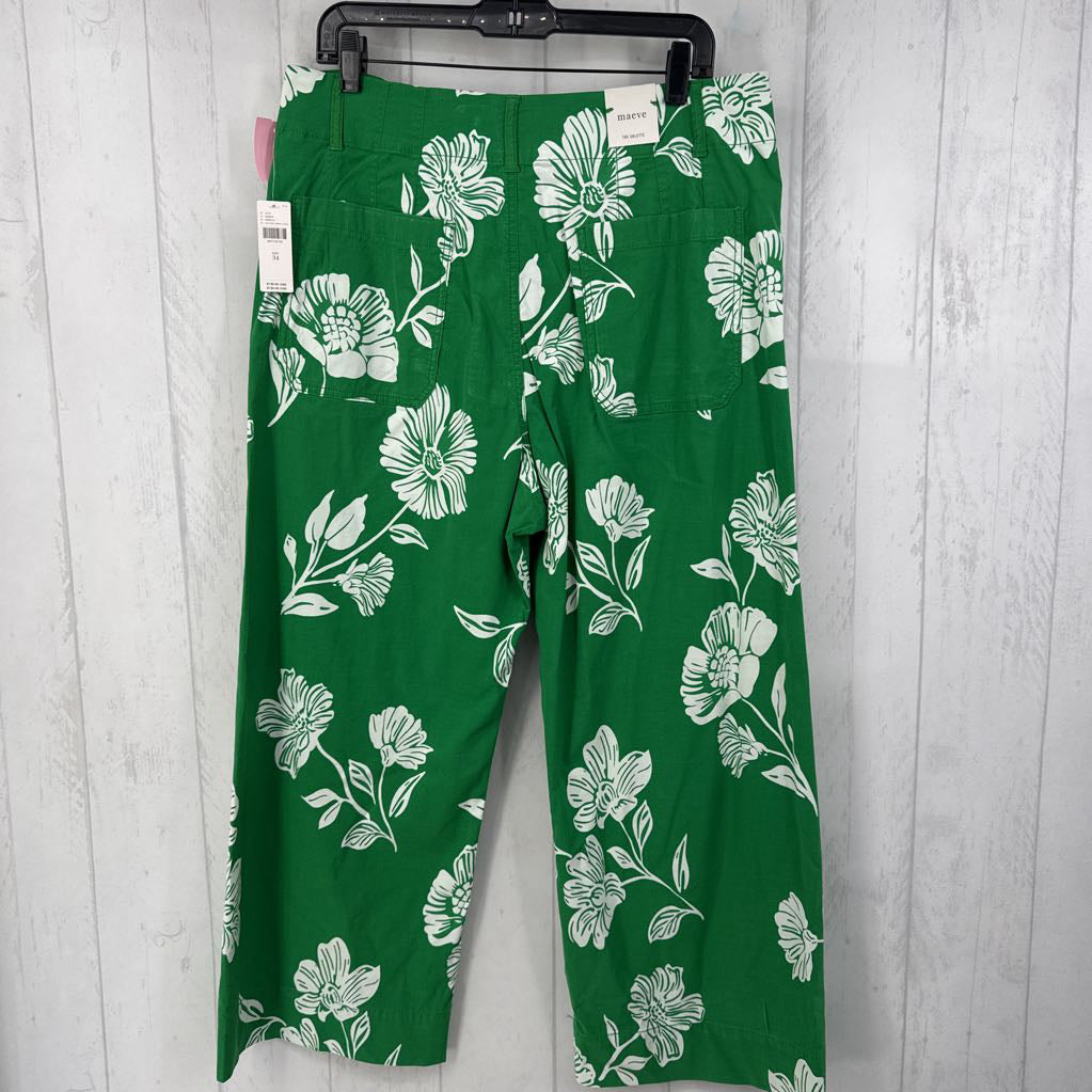 R130 34 flo print wide leg pant