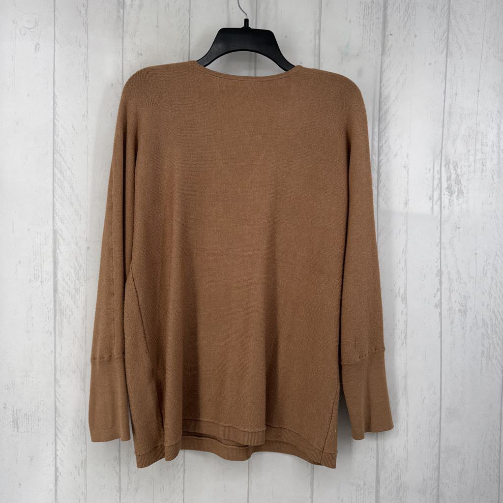 L l/s flower print v-neck sweater