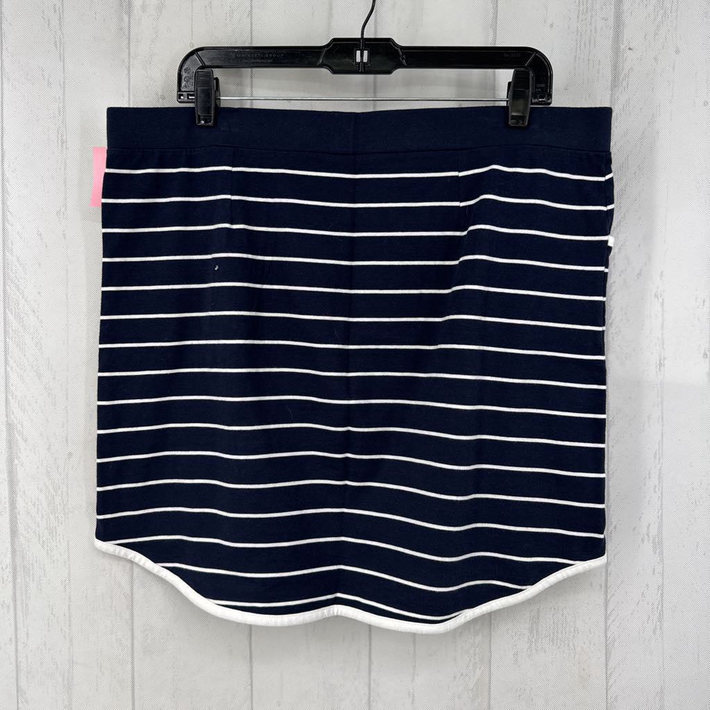 XL stripe drawstring skirt