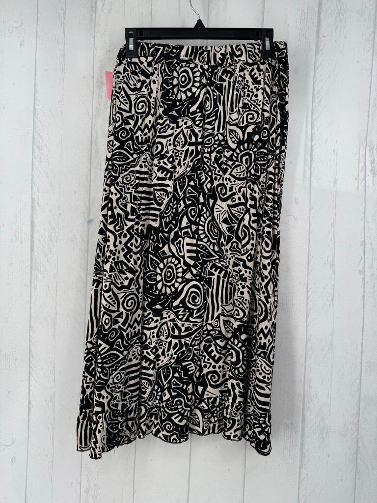 L print maxi skirt