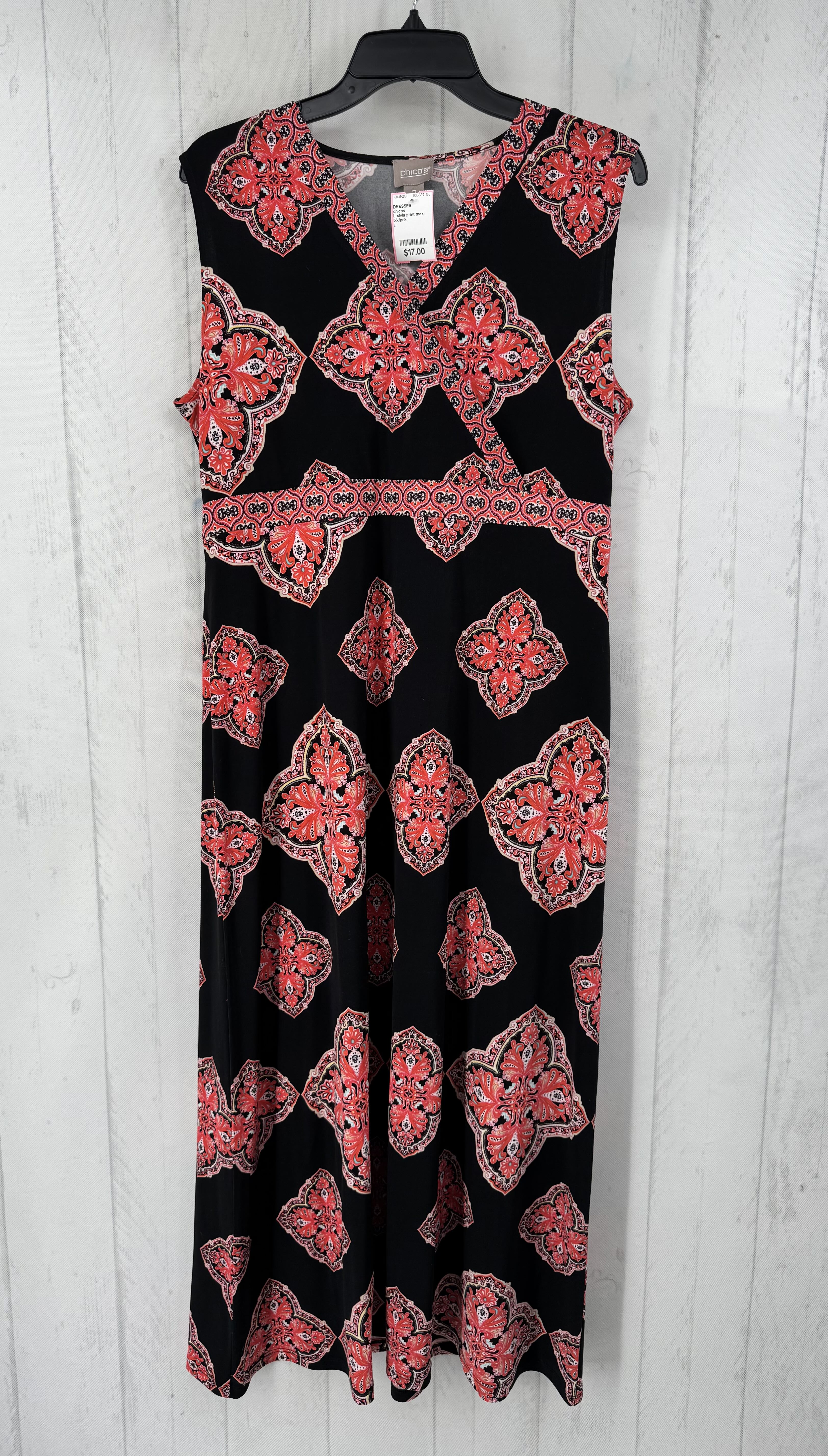 L slvls print maxi dress
