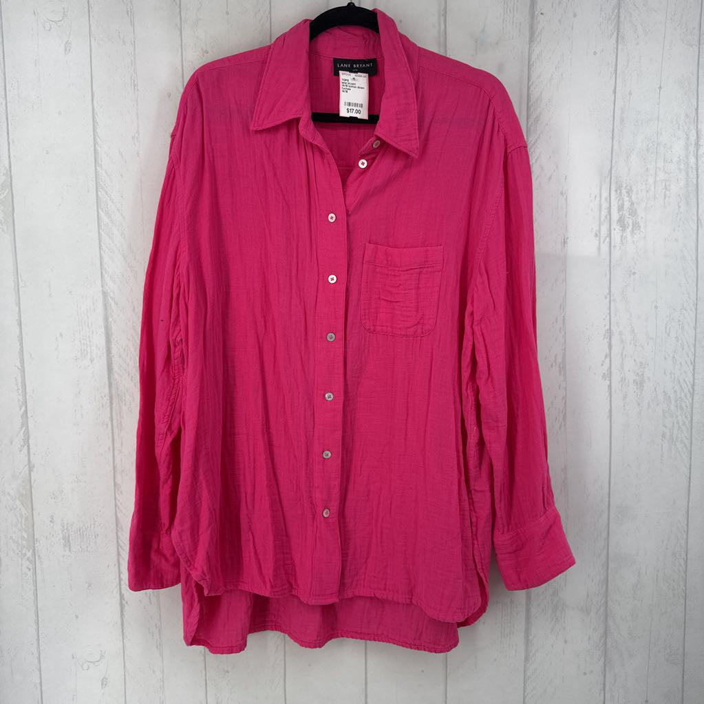 14/16 button down l/s top