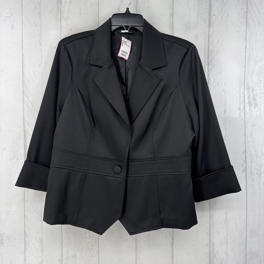 PXL cuff slv button blazer