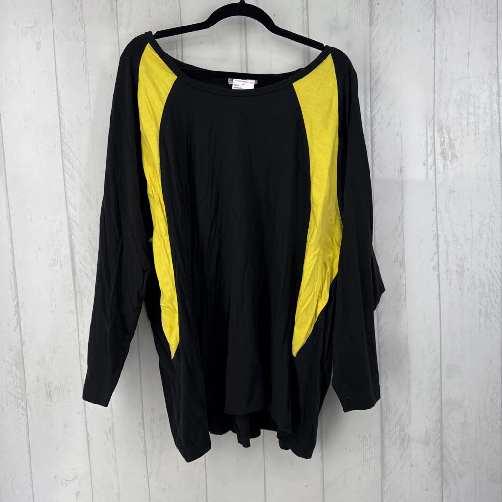 24/26 colorblock l/s top