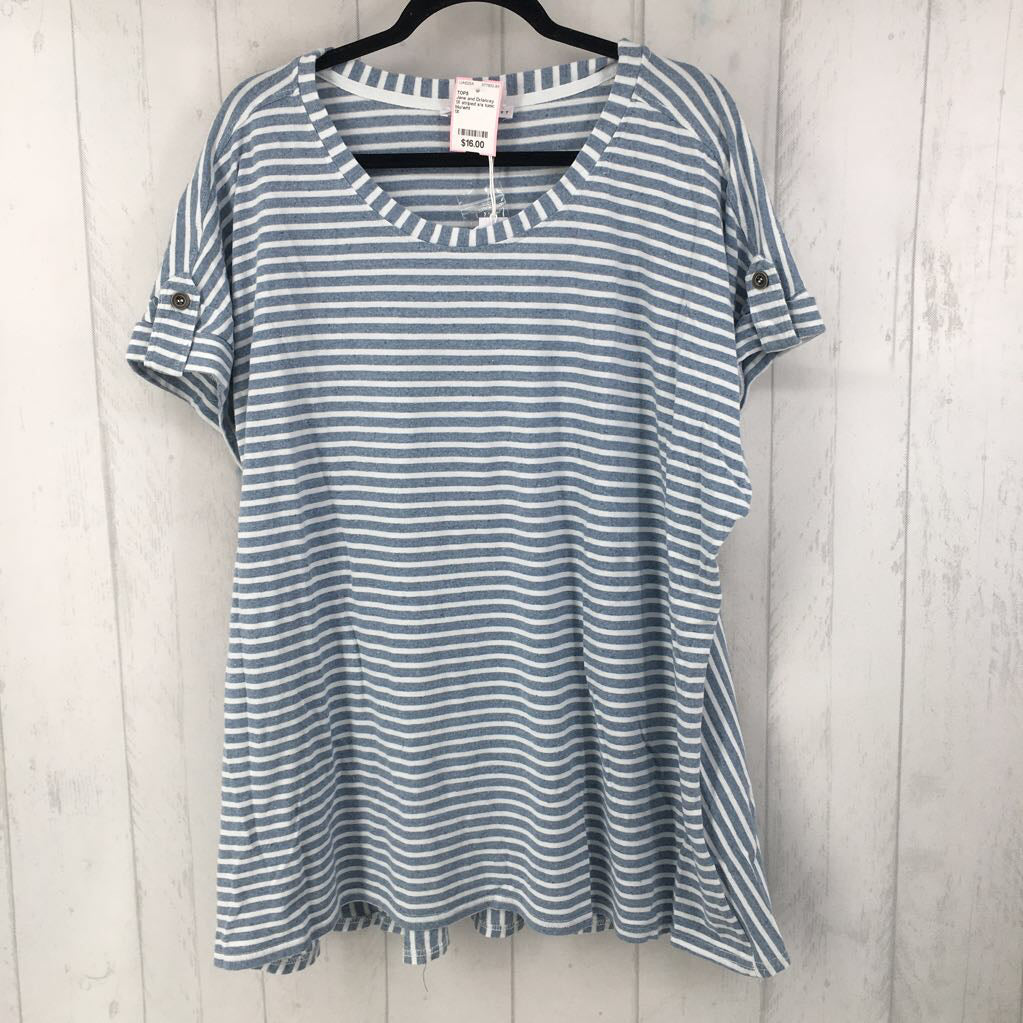 1X striped s/s tunic