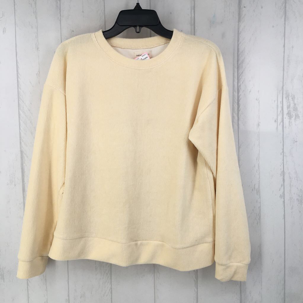 S velour ccrewneck sweatshirt
