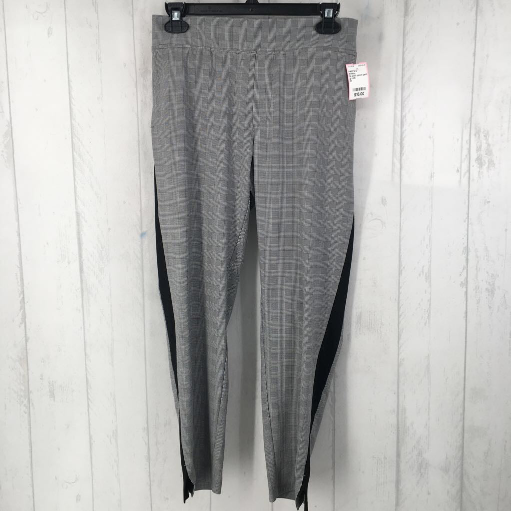 2p plaid pull-on pant