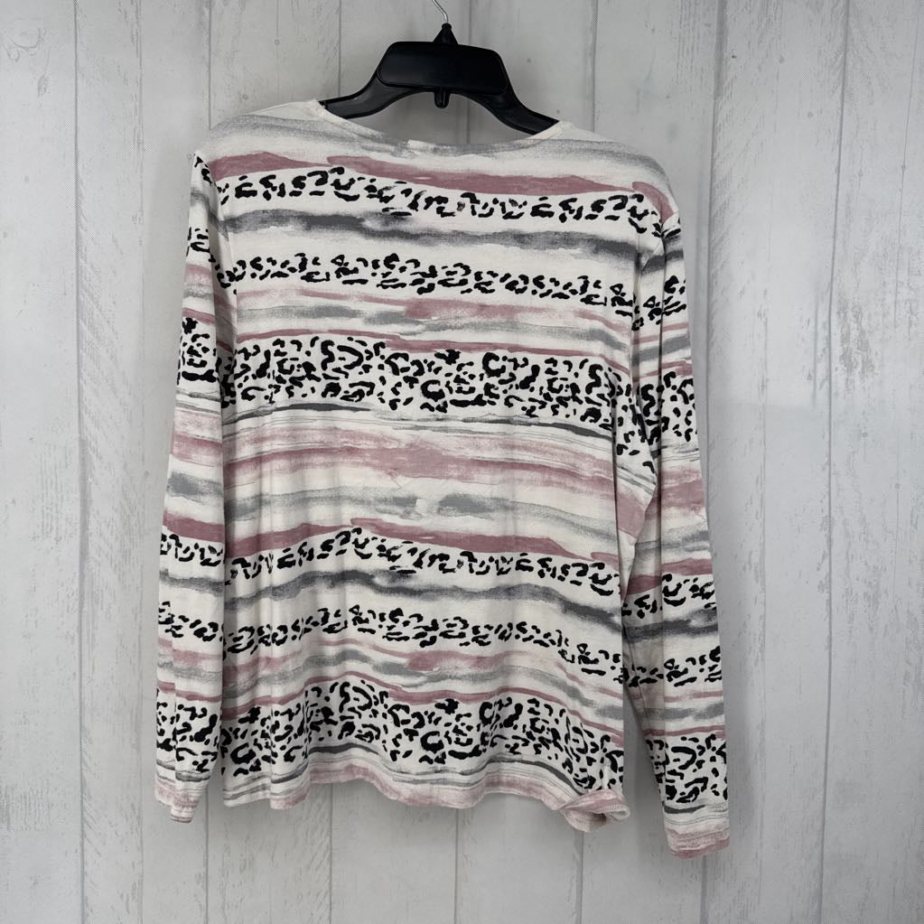 L 3/4 slv mixed media top