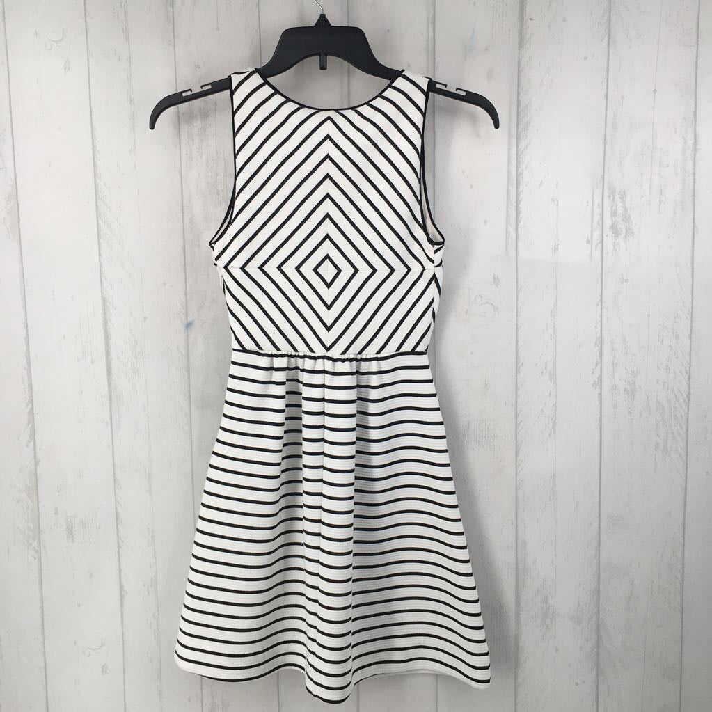 S chevron stripe slvls dress