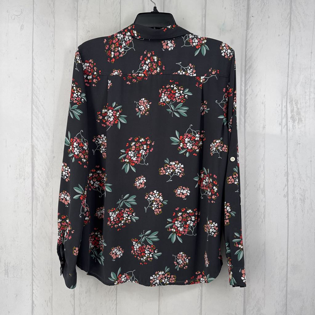 L l/s flower print button shirt