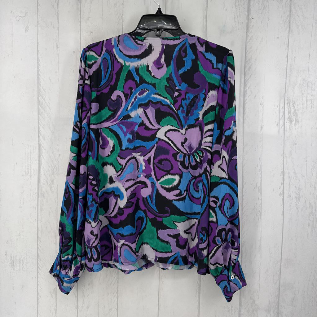 L l/s print wrap top