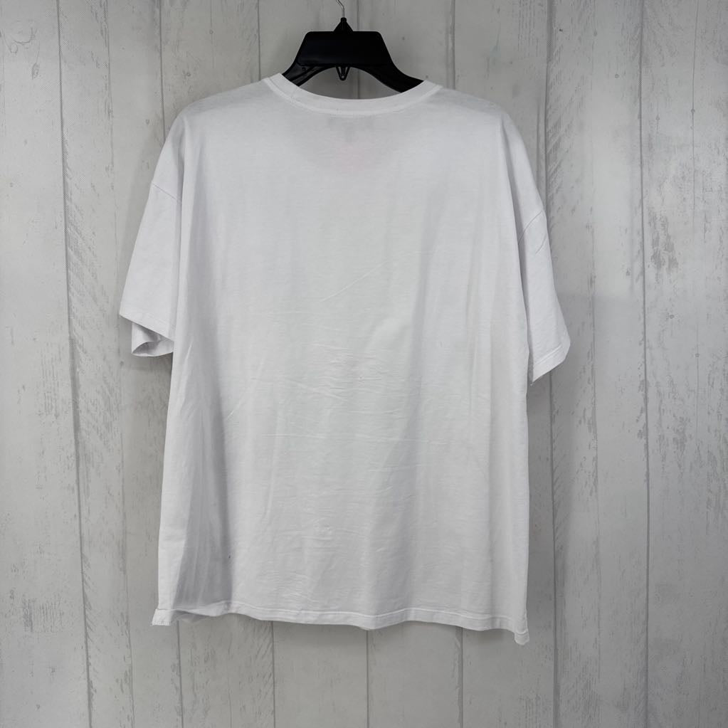 L flo embroidered s/s tee
