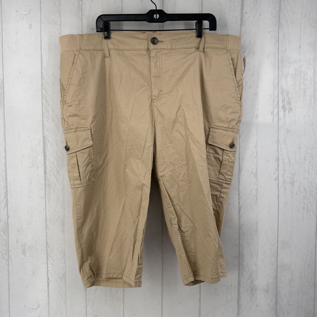 20w pull-on twill capris