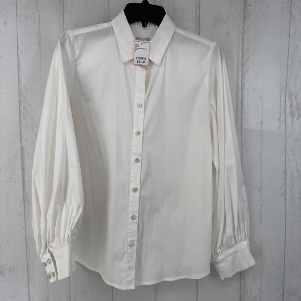 M button down l/s top