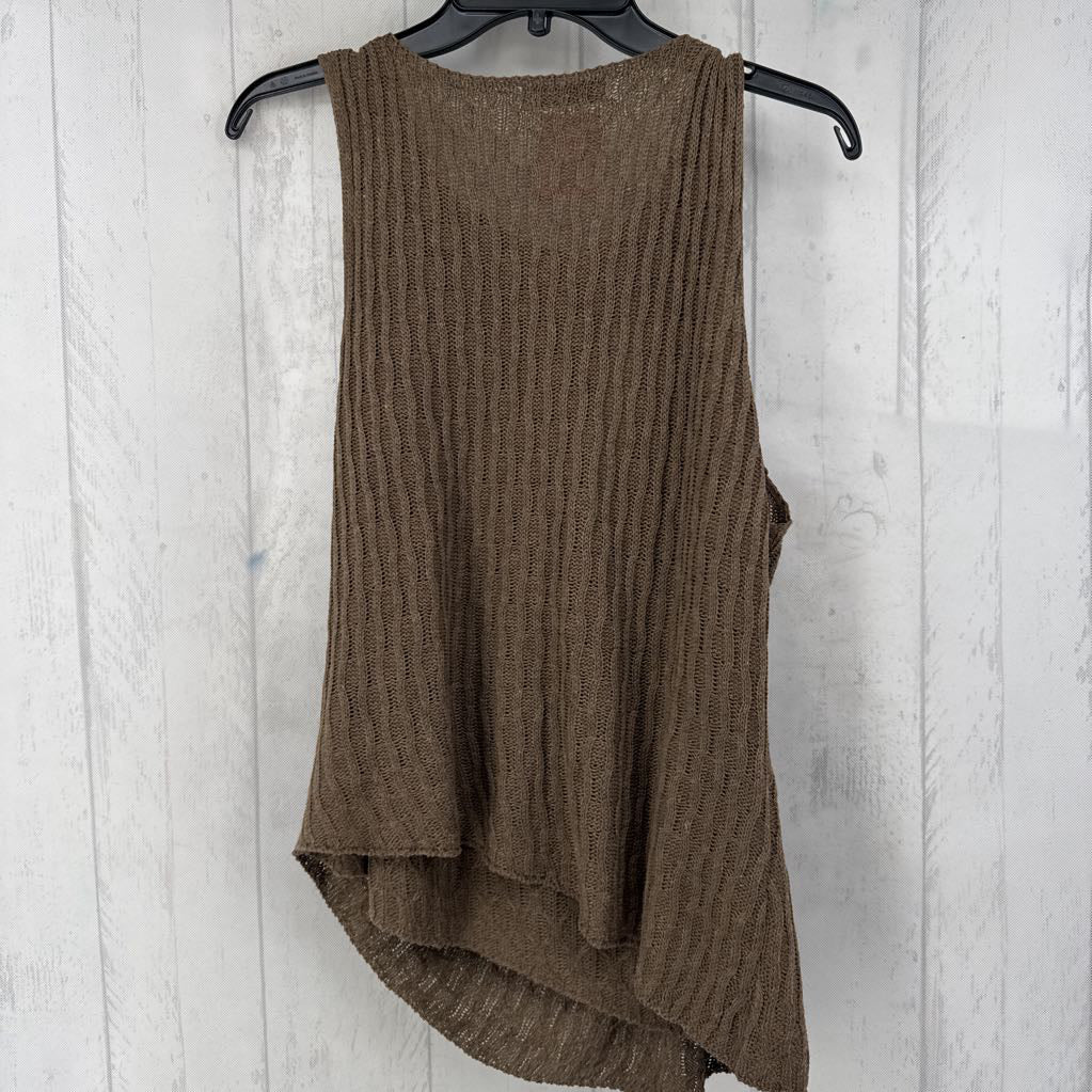 XL knit crossover sweater vest