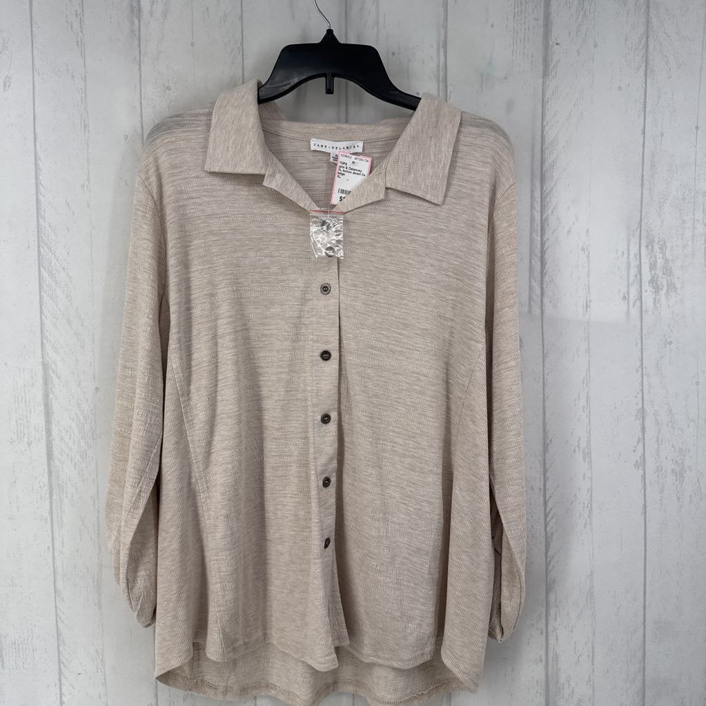XL button down l/s top