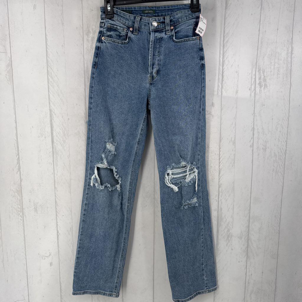 0 hi-rise straight leg jean
