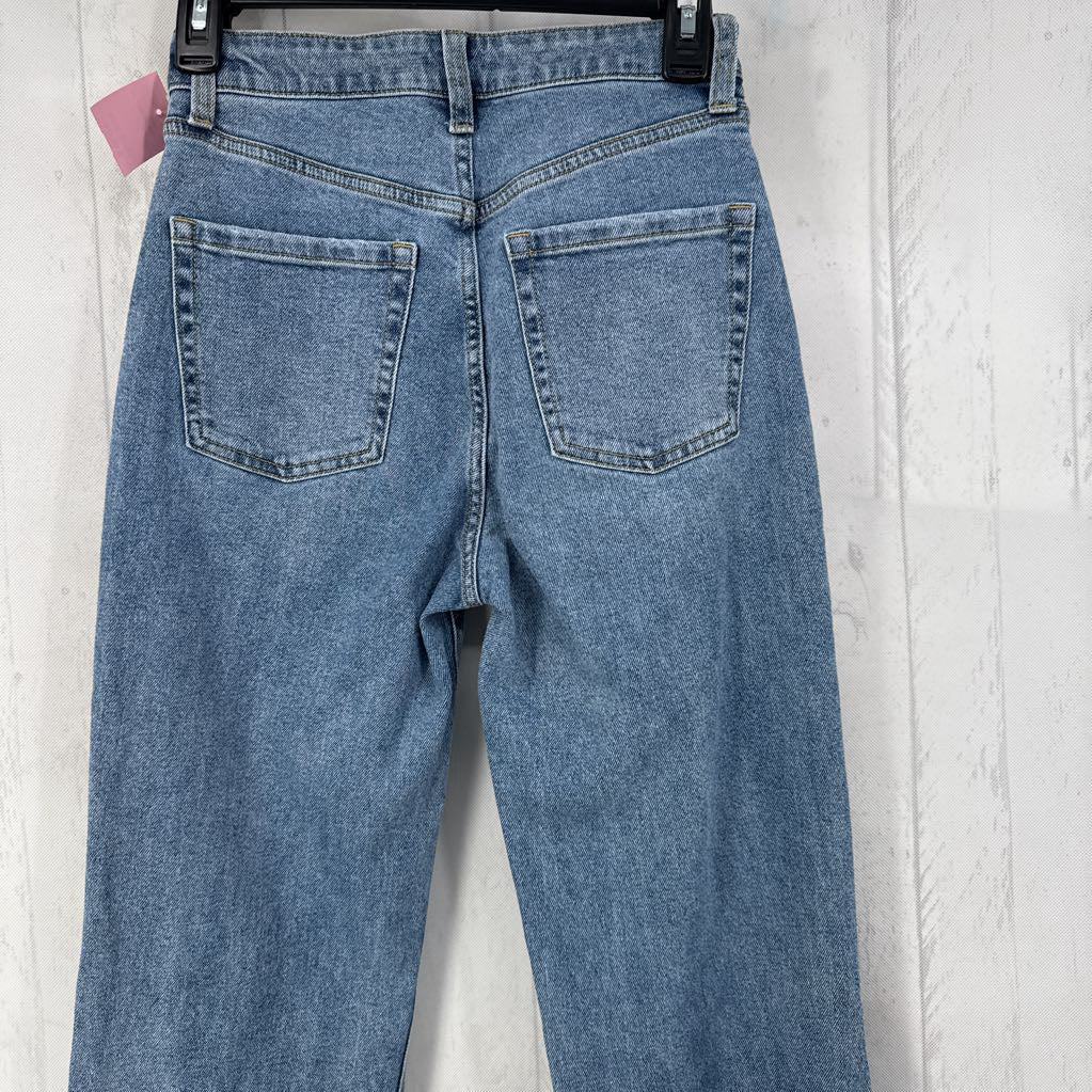0 hi-rise straight leg jean