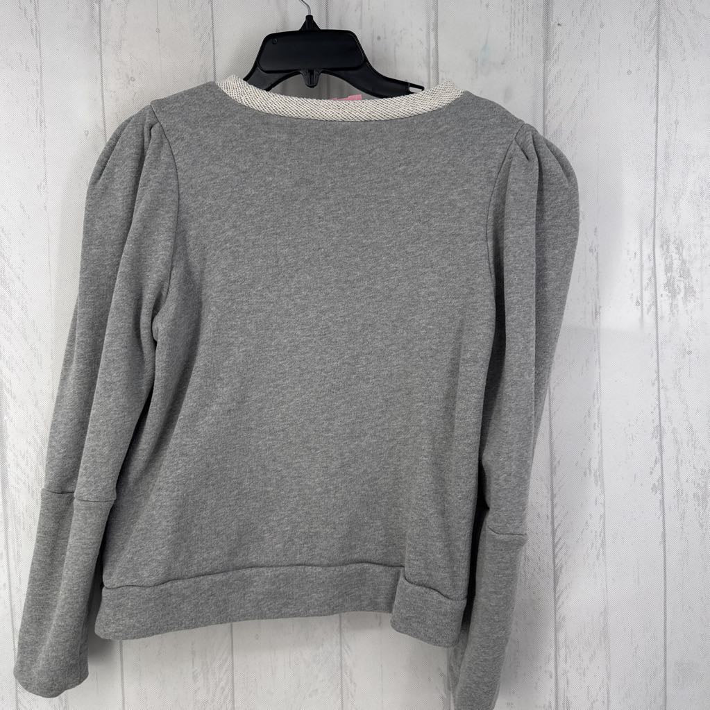 M crewneck sweatshirt w/ red heart