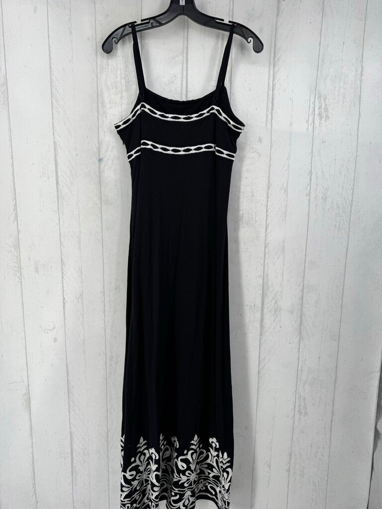 M embroidered slvls maxi dress