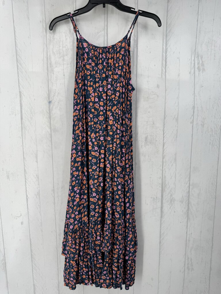 S flo print slvls maxi dress