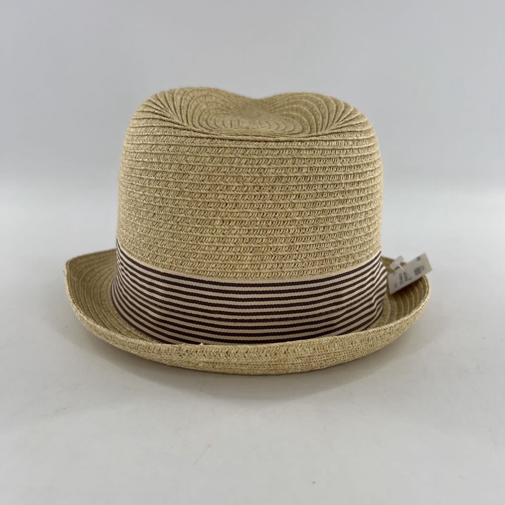 O/S sunhat w/ striped ribbon
