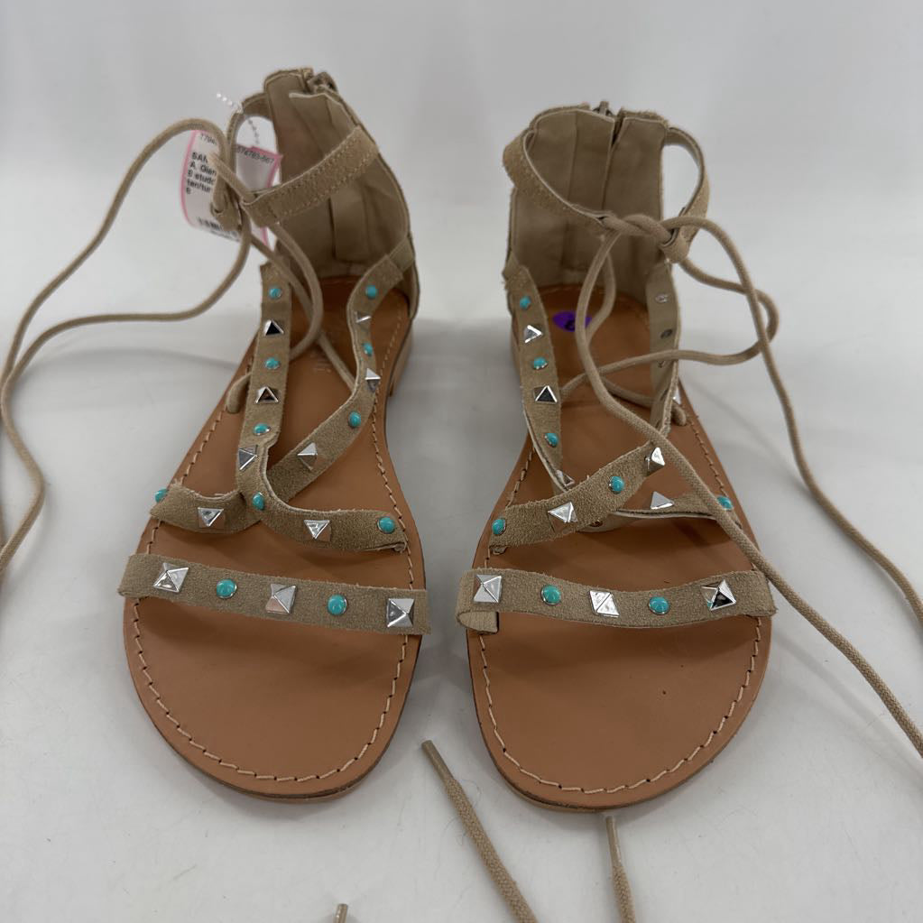 8 studded lace up sandal