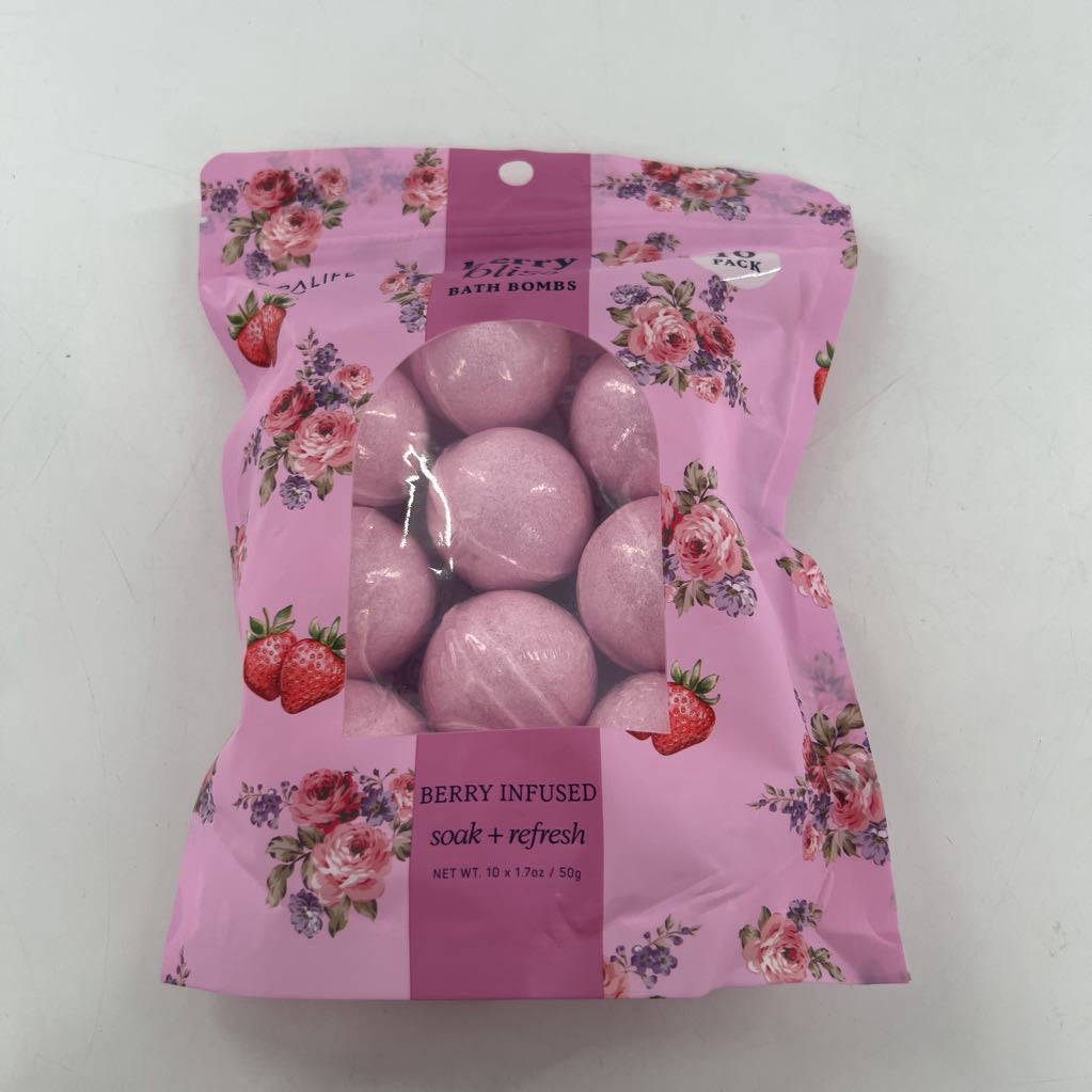 berry bliss bath bombs 10pack