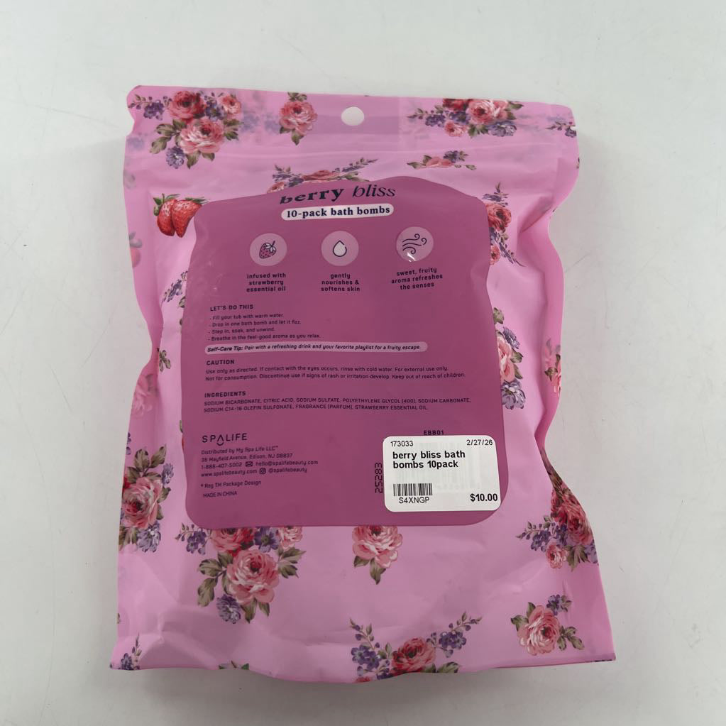 berry bliss bath bombs 10pack