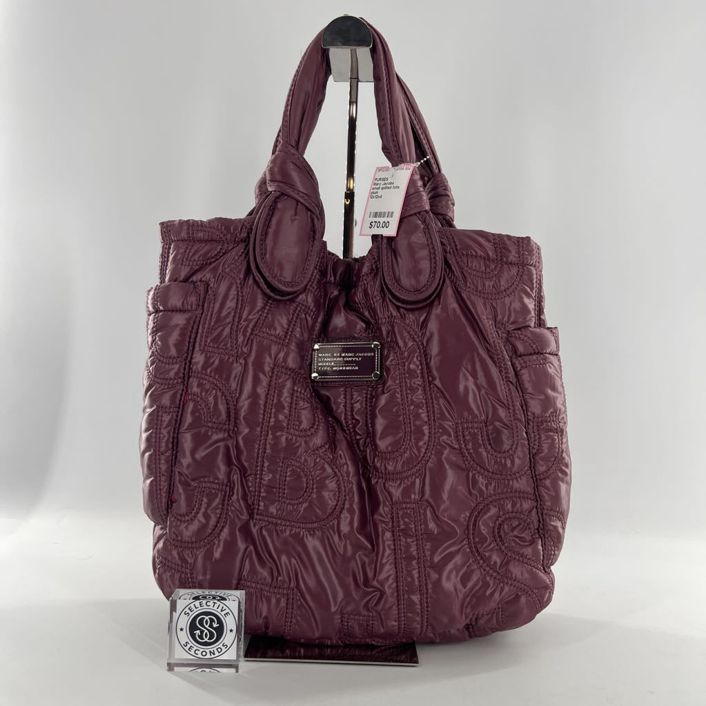 small quilted tote bag